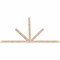Ekena Millwork Saratoga Smooth Timber Gable Bracket, Douglas Fir, 96"W x 60"H x 1 1/2"D x 3 1/2"F, 15/12 Pitch GBW096X60X0204SAR00SDF - alternate 5
